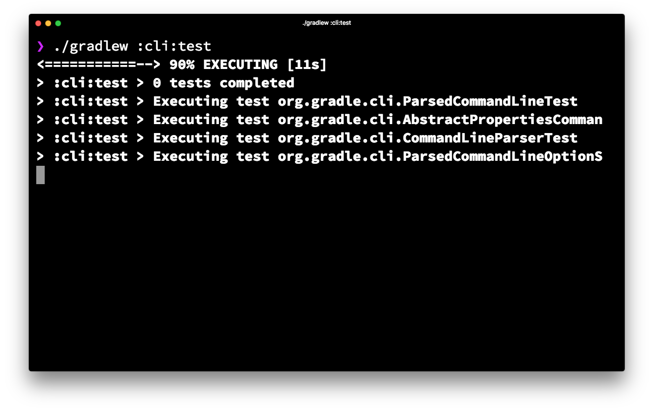 Gradle 4.1 Parallel Test Display